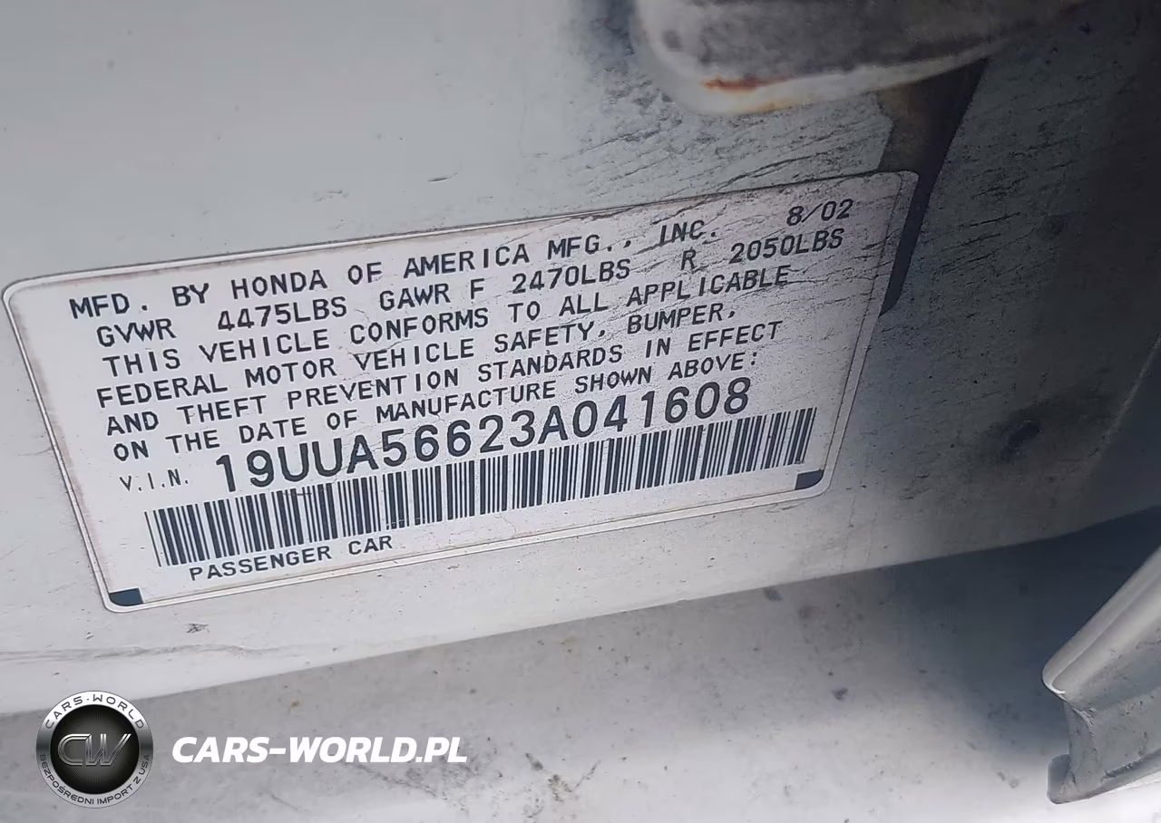 2003 Acura Tl 3.2 VIN:19UUA56623A041608 - 9