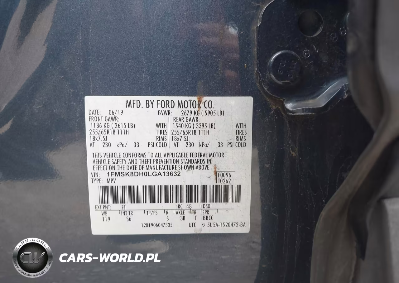 2020 Ford Explorer Xlt VIN:1FMSK8DH0LGA13632 - 9