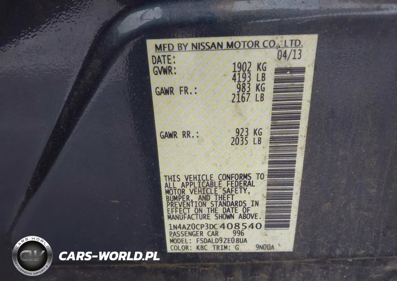 2013 Nissan Leaf Sv VIN:1N4AZ0CP3DC408540 - 9