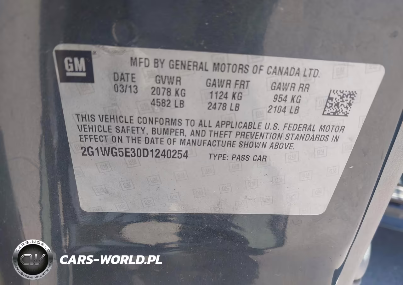 2013 Chevrolet Impala Lt VIN:2G1WG5E30D1240254 - 9