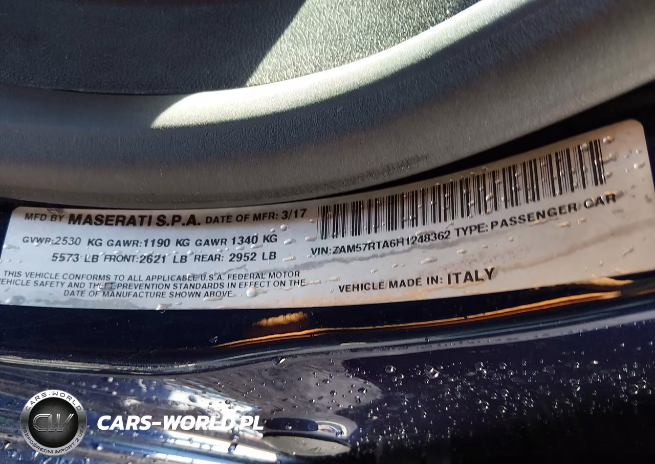 2017 Maserati Ghibli S Q4 VIN:ZAM57RTA6H1248362 - 9