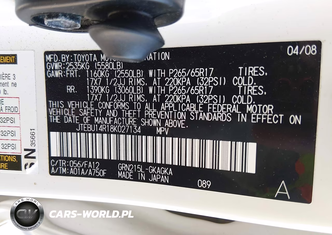 2008 Toyota 4Runner Sr5 V6 VIN:JTEBU14R18K027134 - 9