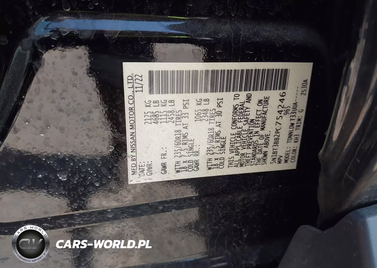 2023 Nissan Rogue Sv Intelligent Awd VIN:5N1BT3BB2PC754246 - 9