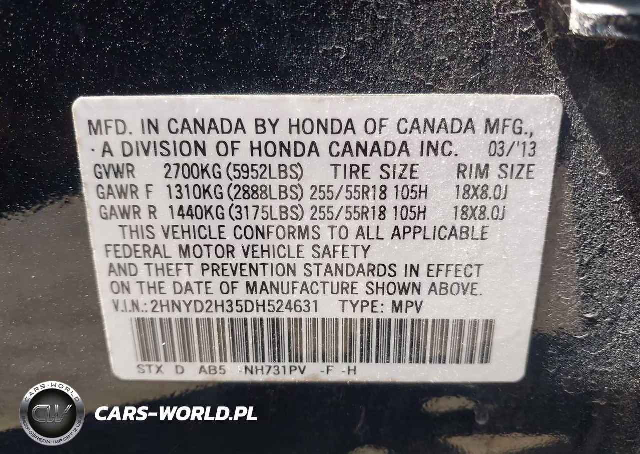 2013 Acura Mdx Technology Package VIN:2HNYD2H35DH524631 - 9