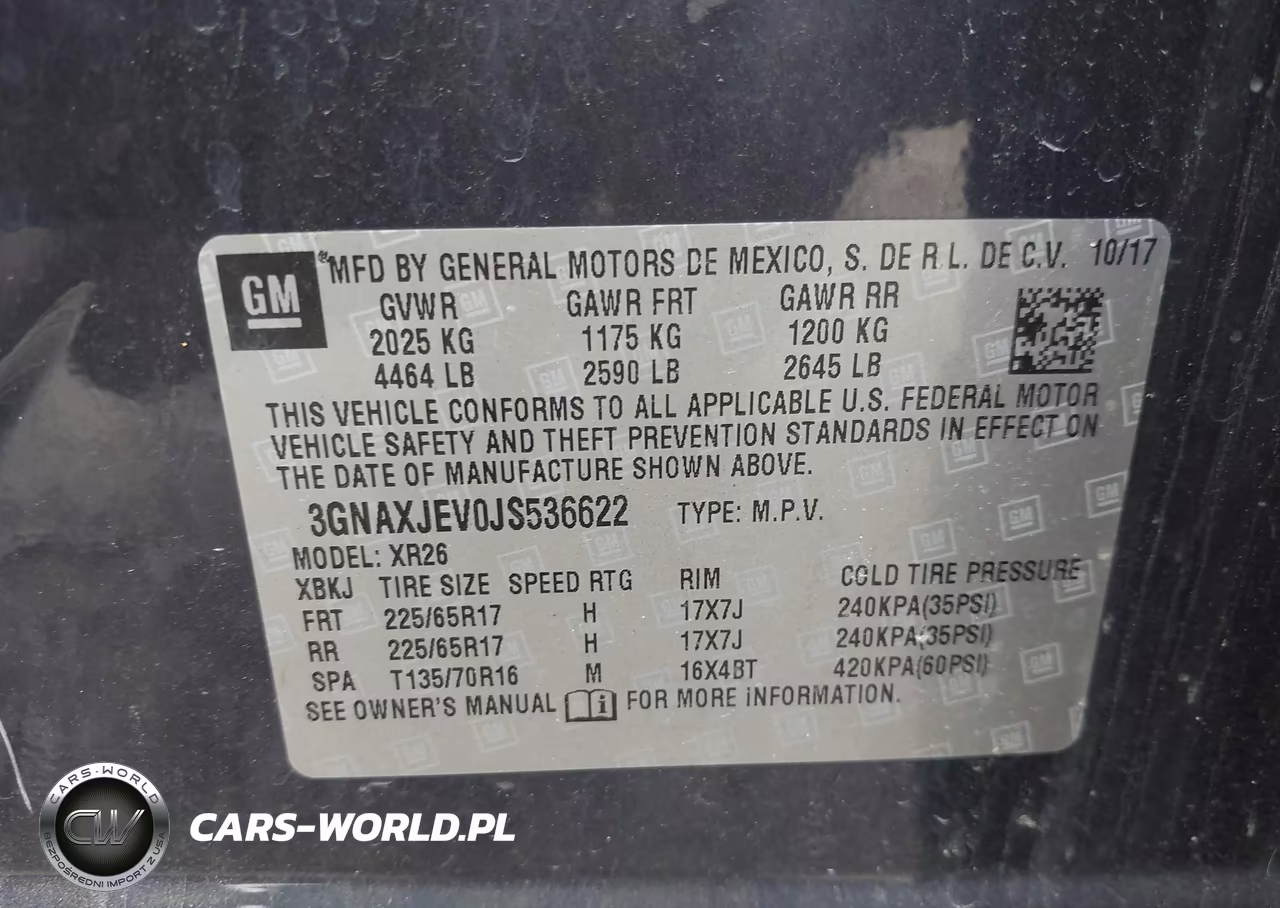 2018 Chevrolet Equinox Lt VIN:3GNAXJEV0JS536622 - 9