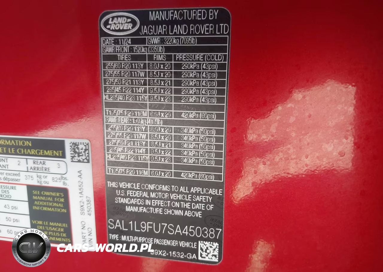 2025 Land Rover Range Rover Sport P400 Dynamic Se VIN:SAL1L9FU7SA450387 - 9