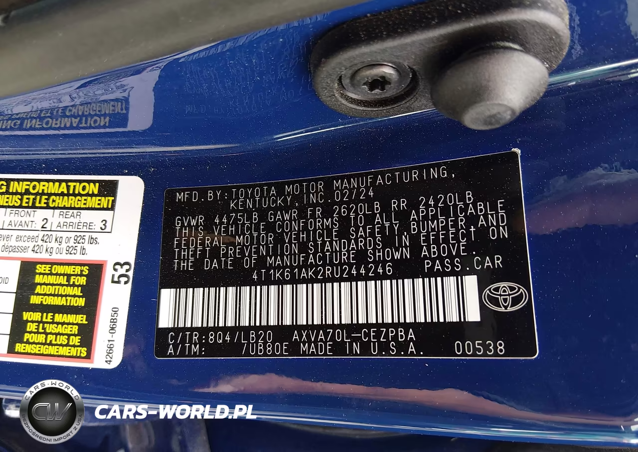 2024 Toyota Camry Xse VIN:4T1K61AK2RU244246 - 9