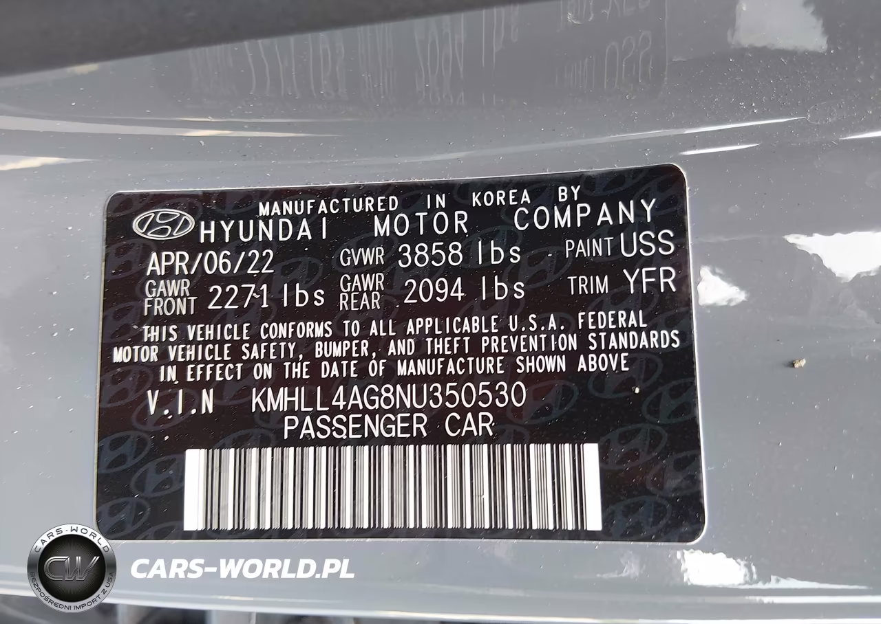 2022 Hyundai Elantra Se VIN:KMHLL4AG8NU350530 - 9