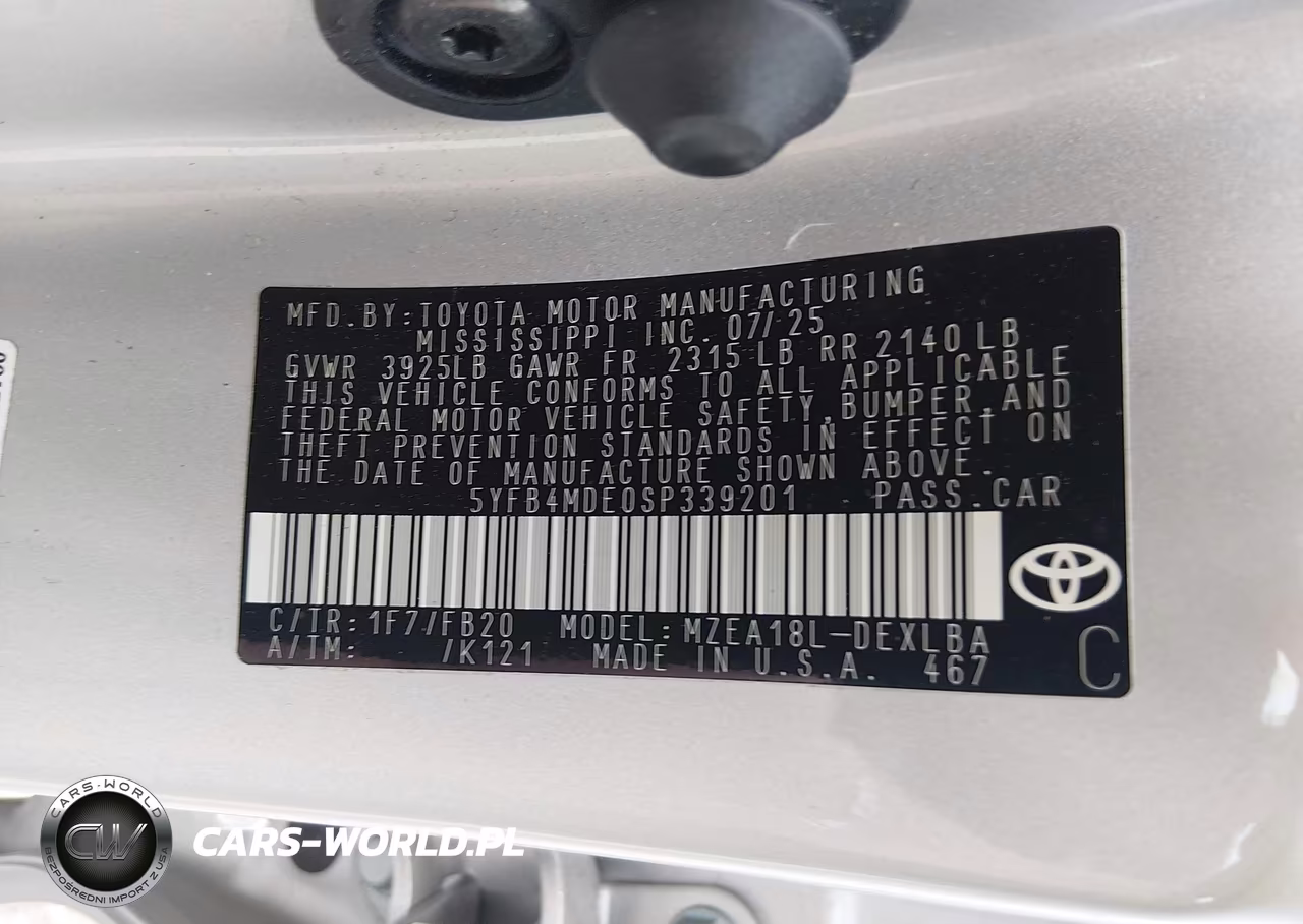 2025 Toyota Corolla Le VIN:5YFB4MDE0SP339201 - 9