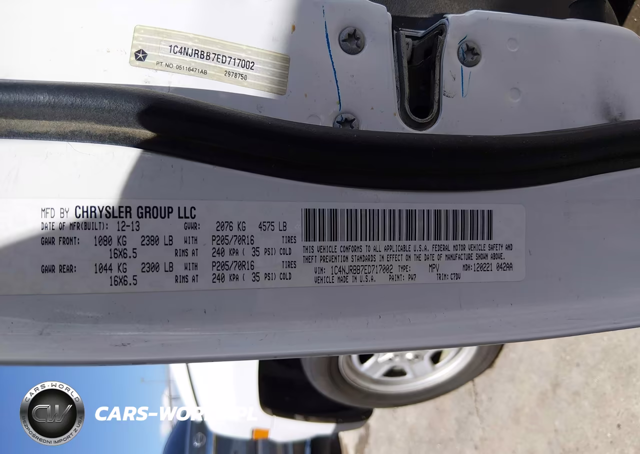 2014 Jeep Patriot Sport VIN:1C4NJRBB7ED717002 - 9