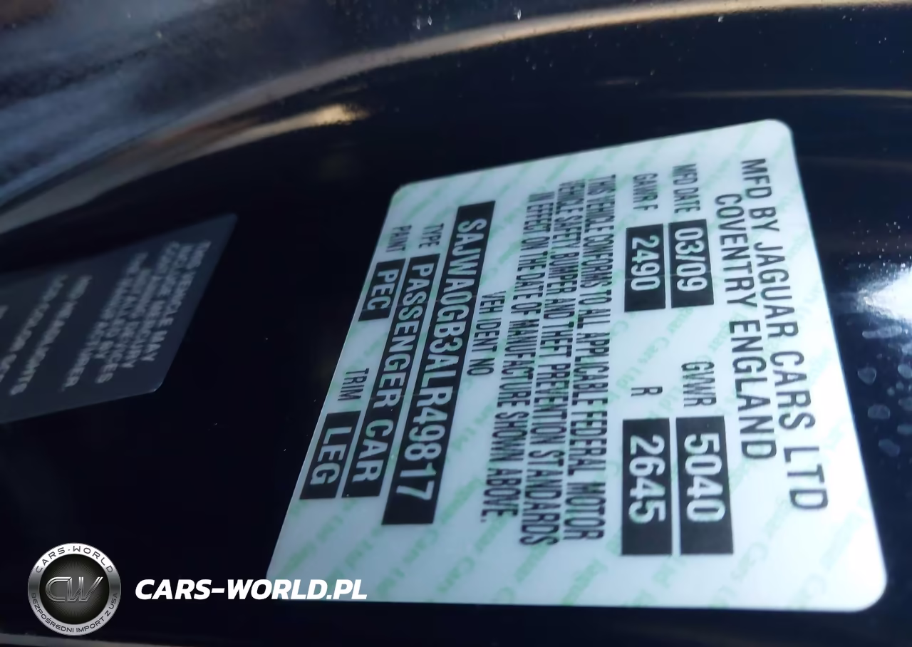 2010 Jaguar Xf Premium VIN:SAJWA0GB3ALR49817 - 9