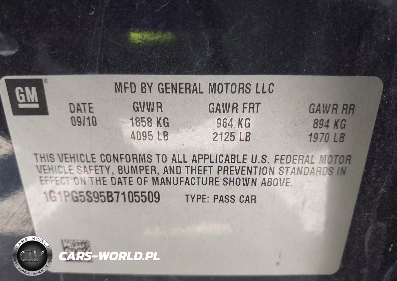 2011 Chevrolet Cruze 2Lt VIN:1G1PG5S95B7105509 - 9