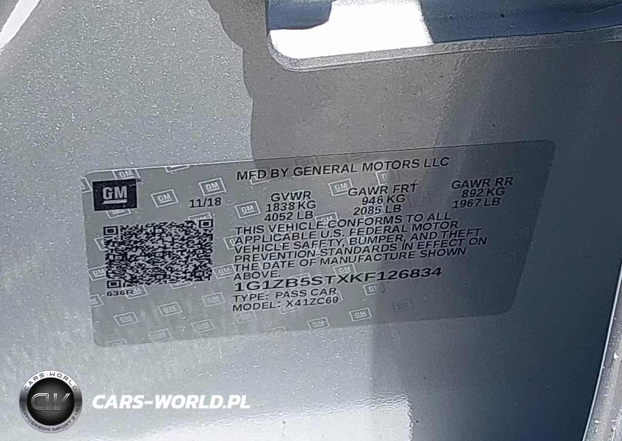 2019 Chevrolet Malibu 1Ls VIN:1G1ZB5STXKF126834 - 9