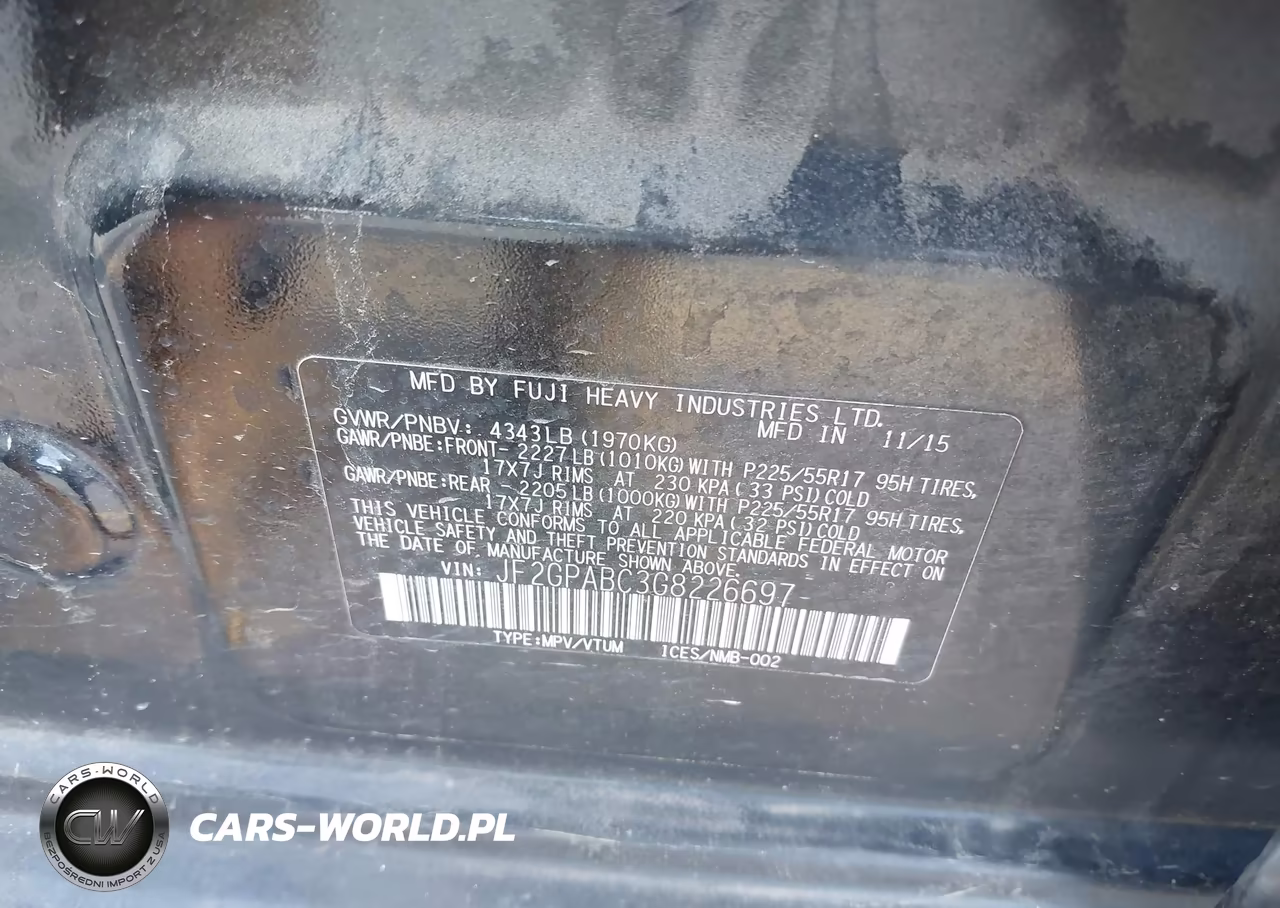 2016 Subaru Crosstrek 2.0I Premium VIN:JF2GPABC3G8226697 - 9