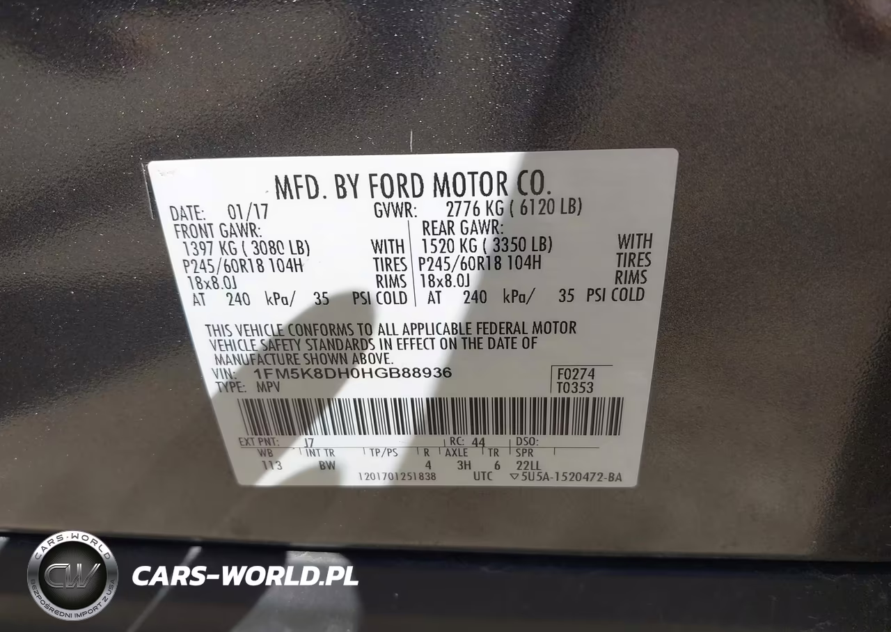 2017 Ford Explorer Xlt VIN:1FM5K8DH0HGB88936 - 9