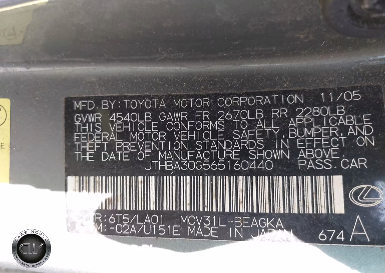 2006 Lexus Es 330 VIN:JTHBA30G565160440 - 9