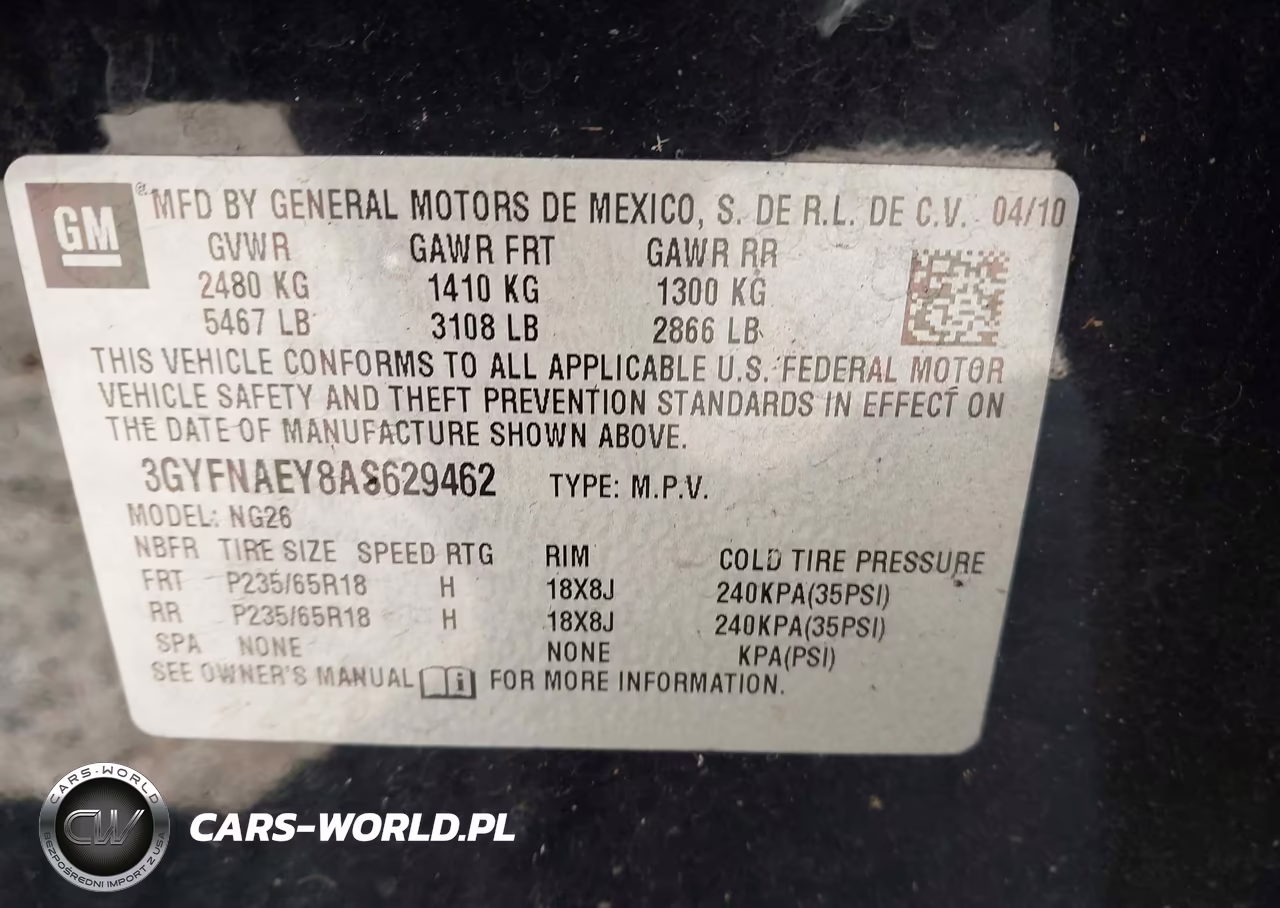 2010 Cadillac Srx Luxury Collection VIN:3GYFNAEY8AS629462 - 9