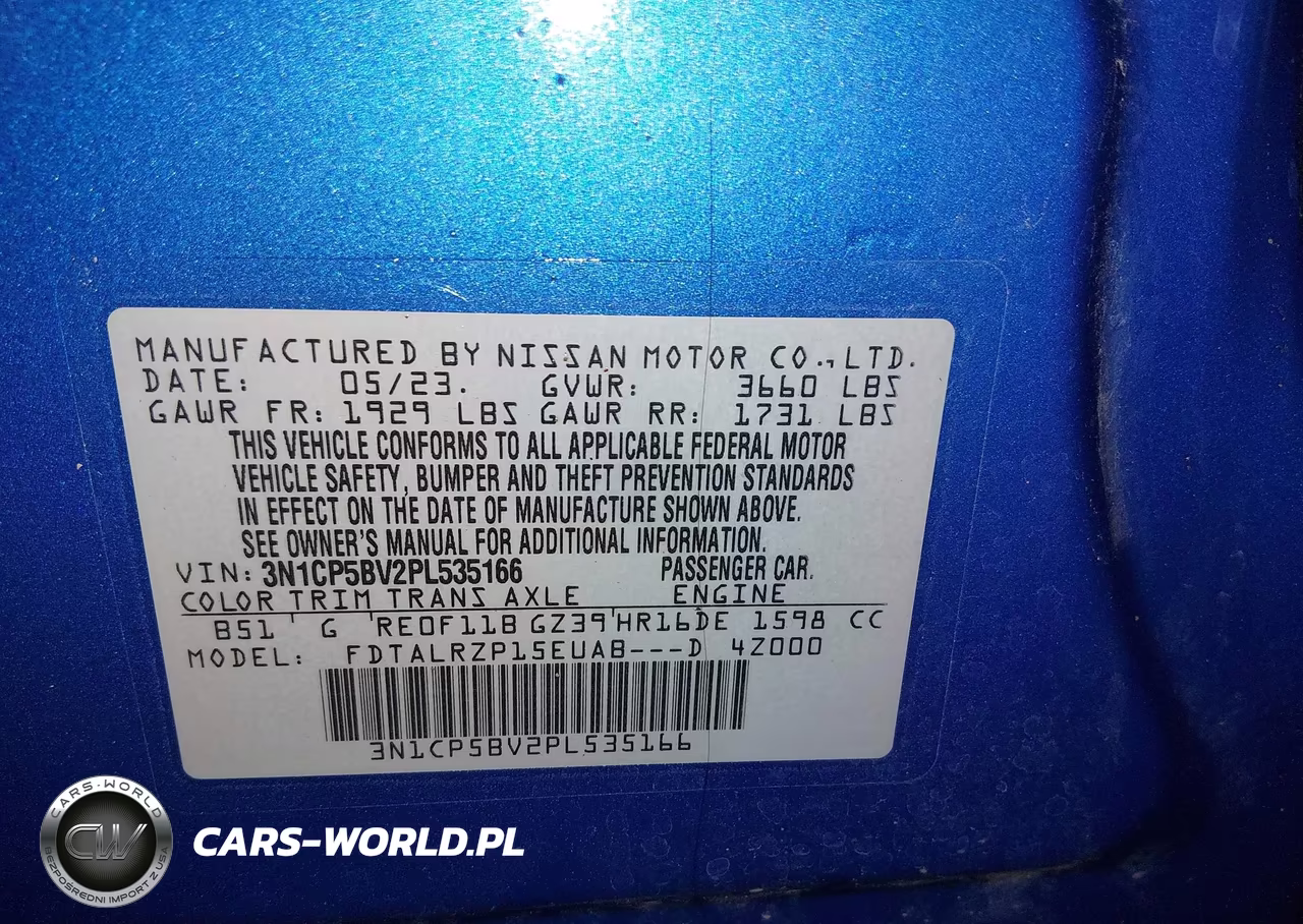 2023 Nissan Kicks S Xtronic Cvt VIN:3N1CP5BV2PL535166 - 9