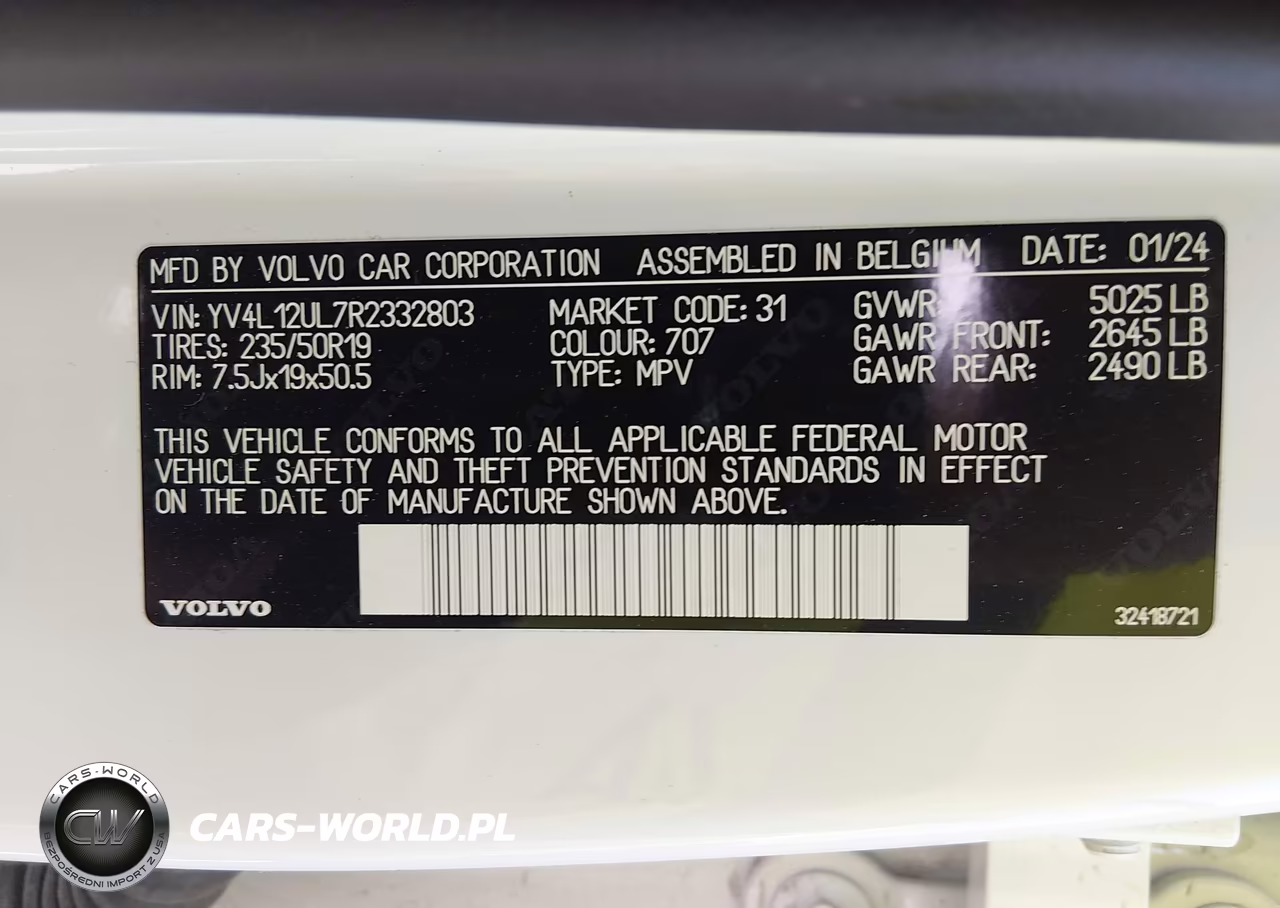 2024 Volvo Xc40 B5 Plus Dark Theme VIN:YV4L12UL7R2332803 - 9