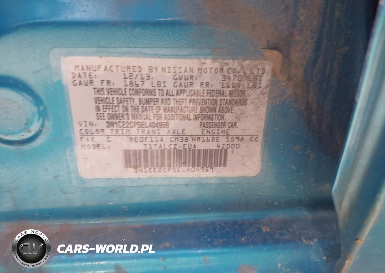2014 Nissan Versa Note S Plus VIN:3N1CE2CP5EL404959 - 9