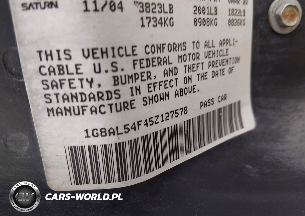 2005 Saturn Ion 3 VIN:1G8AL54F45Z127578 - 9