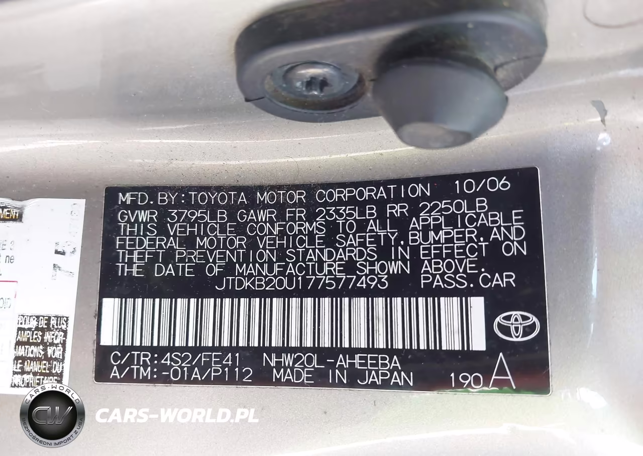 2007 Toyota Prius VIN:JTDKB20U177577493 - 9