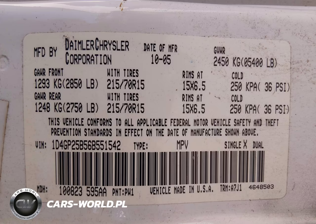 2006 Dodge Caravan Se VIN:1D4GP25B56B551542 - 9