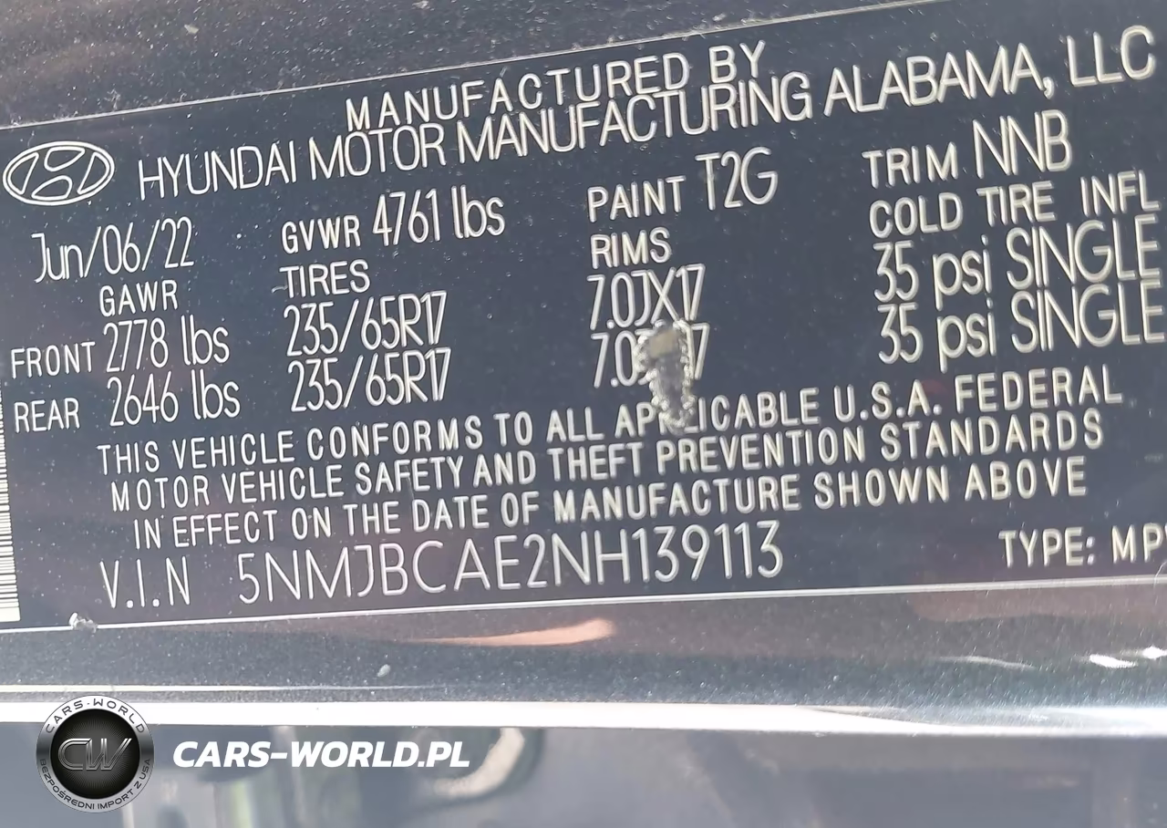 2022 Hyundai Tucson Sel VIN:5NMJBCAE2N8139113 - 9
