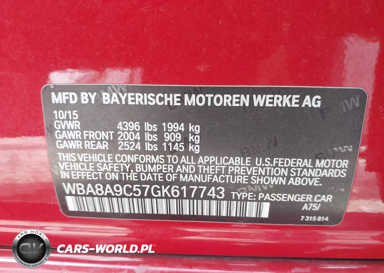 2016 BMW 320I VIN:WBA8A9C57GK617743 - 9