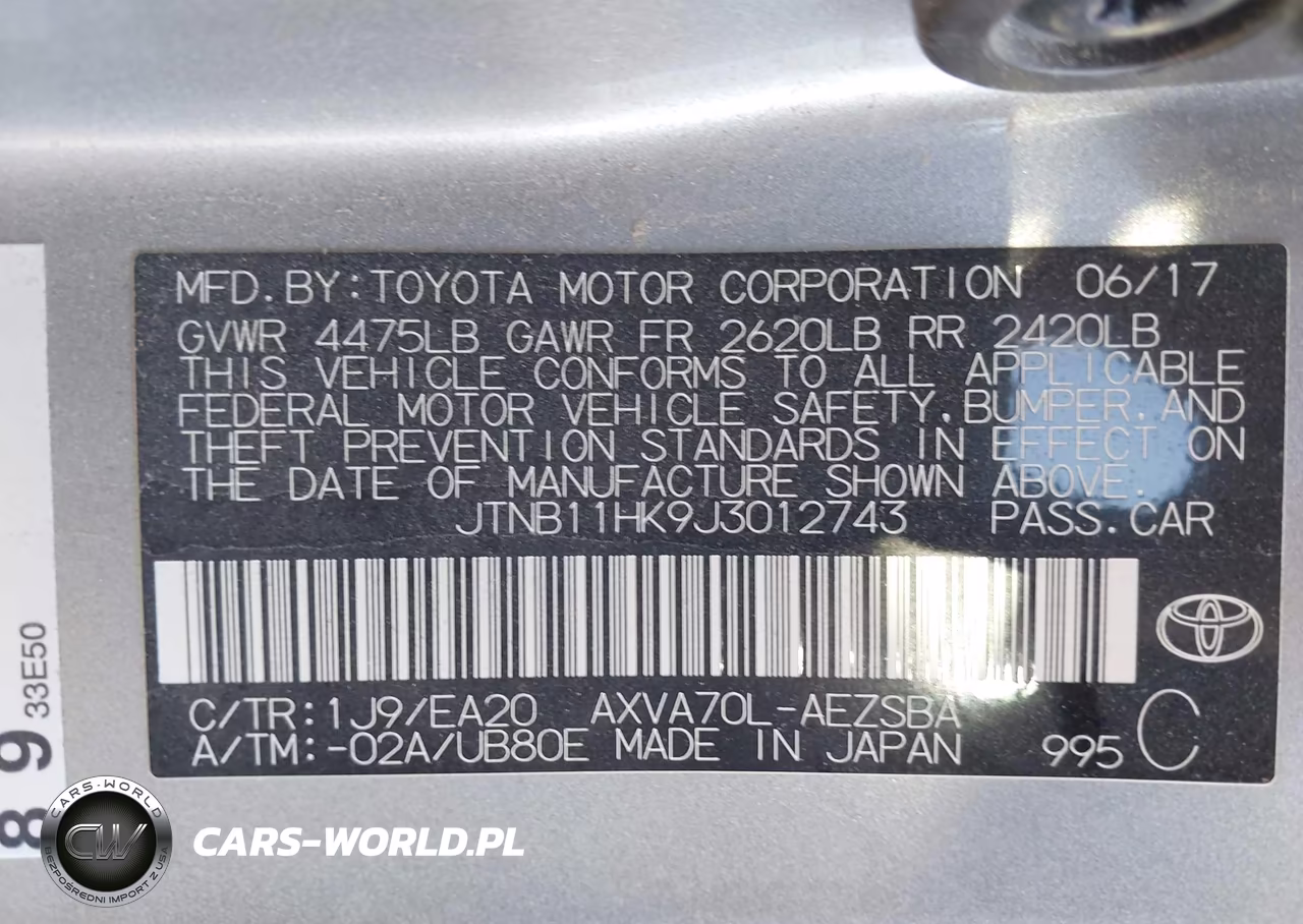 2018 Toyota Camry Se VIN:JTNB11HK9J3012743 - 9