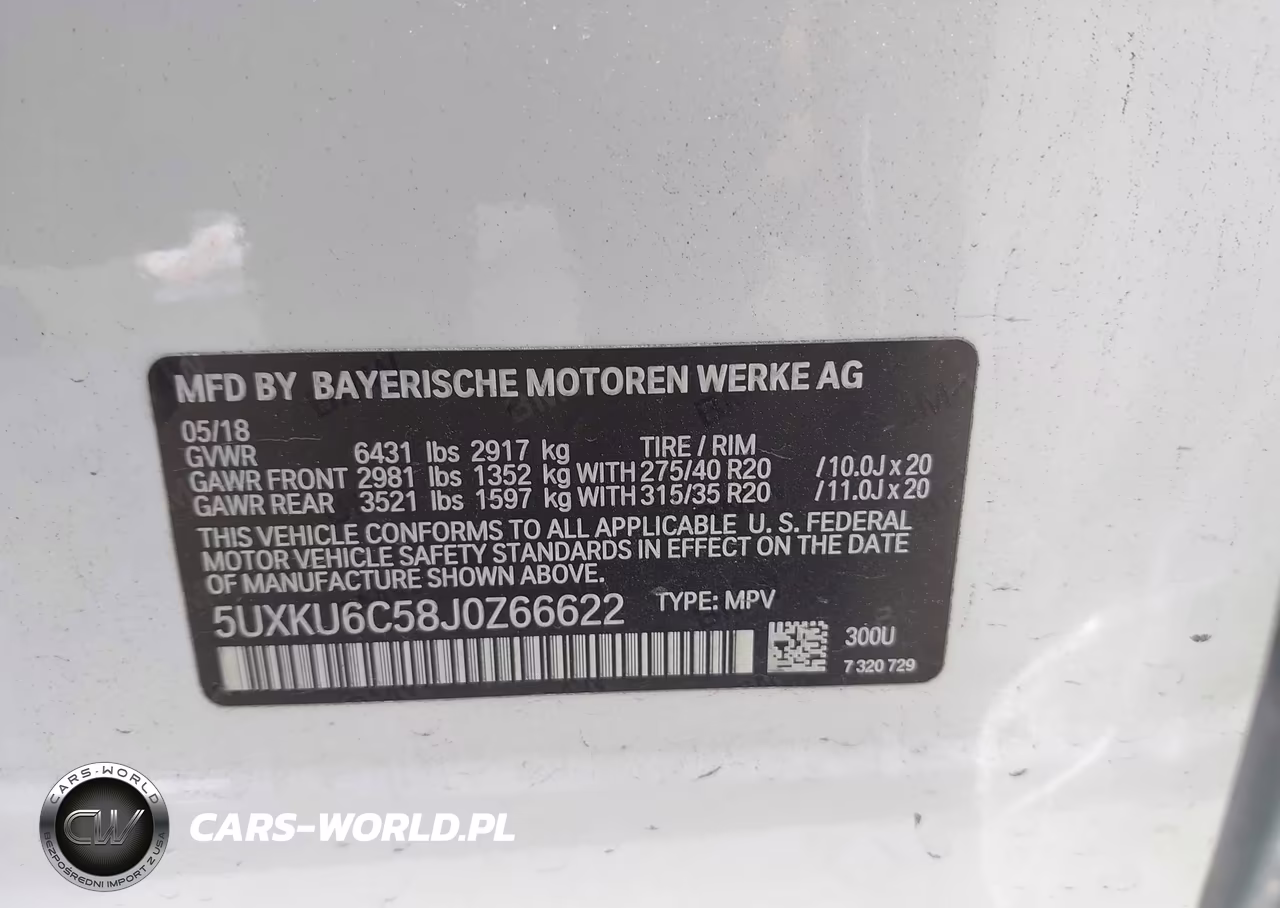2018 BMW X6 xDrive50I VIN:5UXKU6C58J0Z66622 - 9