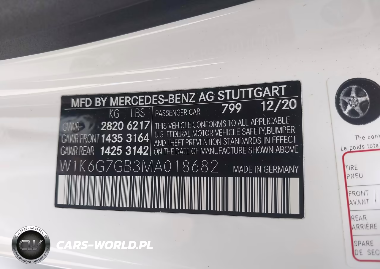 2021 Mercedes-Benz S 580 4Matic VIN:W1K6G7GB3MA018682 - 9
