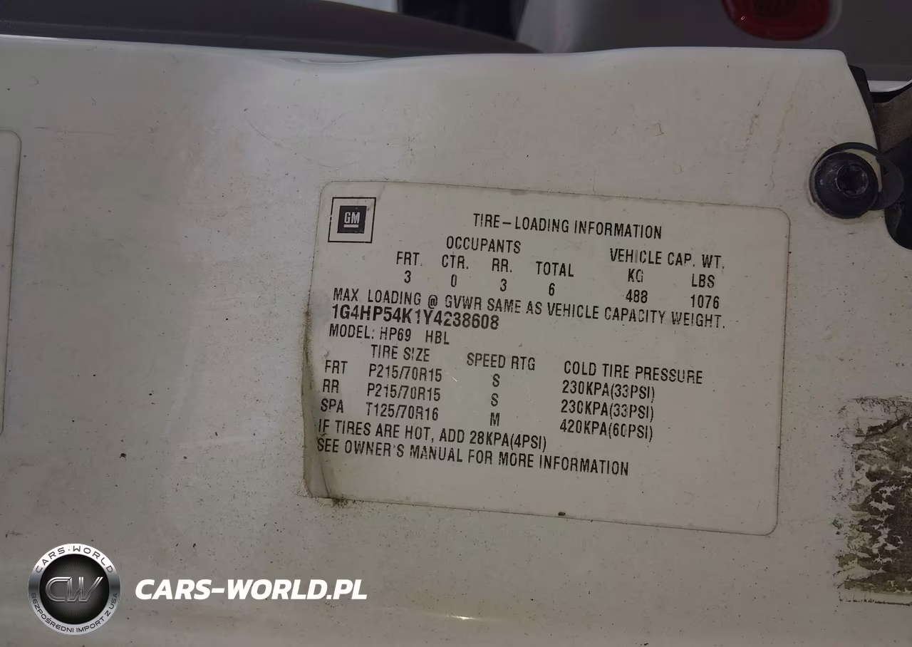 2000 Buick Lesabre Custom VIN:1G4HP54K1Y4238608 - 9