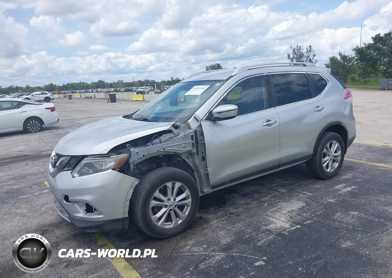 2016 Nissan Rogue Sv VIN:KNMAT2MV7GP650071 - 2