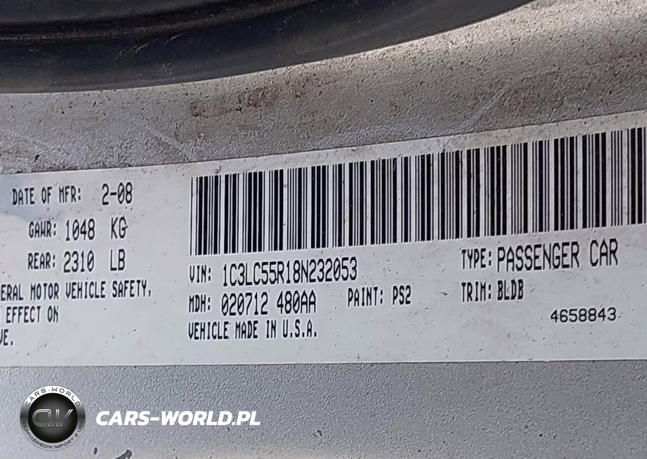 2008 Chrysler Sebring Touring VIN:1C3LC55R18N232053 - 9