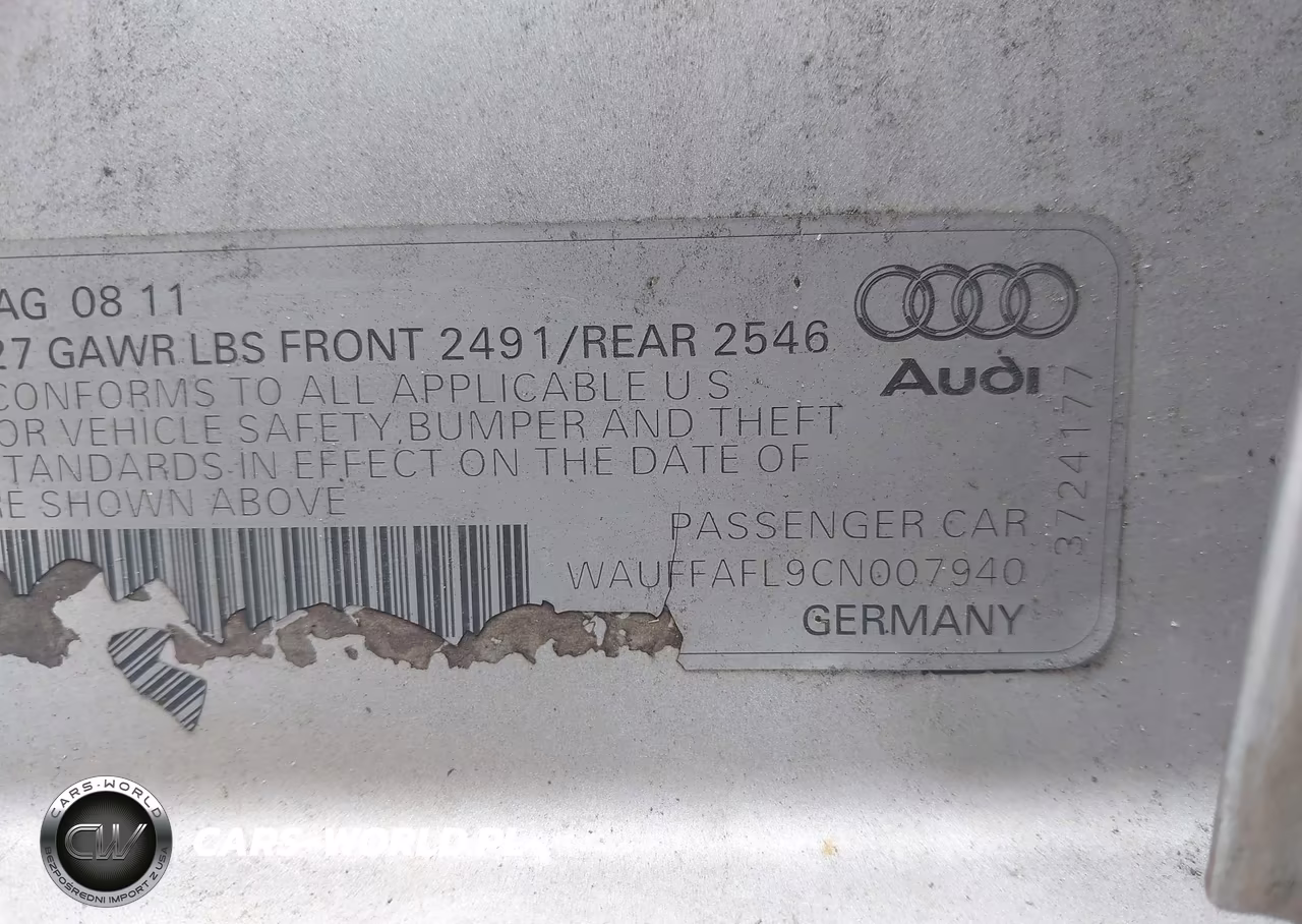 2012 Audi A4 2.0T Premium VIN:WAUFFAFL9CN007940 - 9