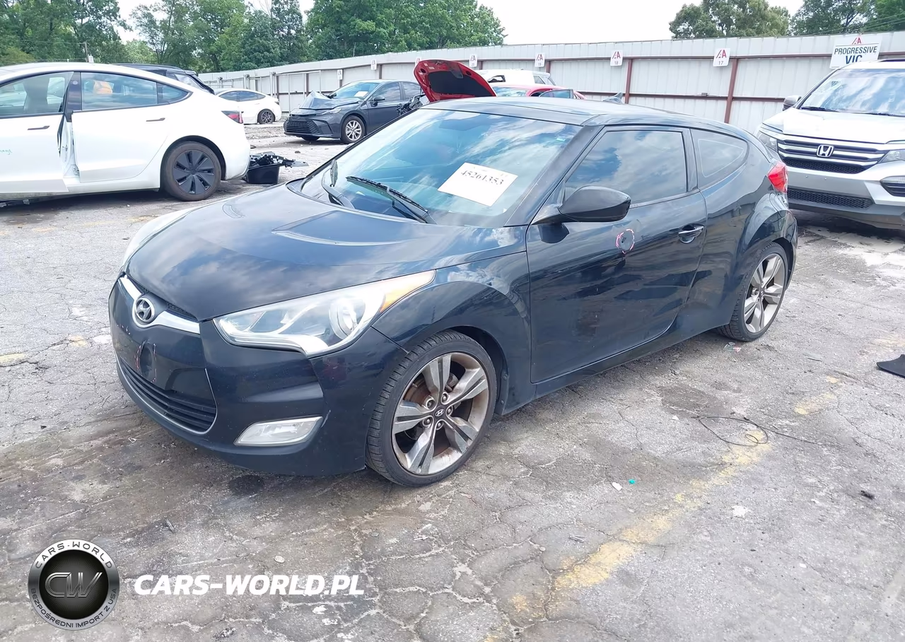 2012 Hyundai Veloster Base W-Black VIN:KMHTC6AD4CU052796 - 2
