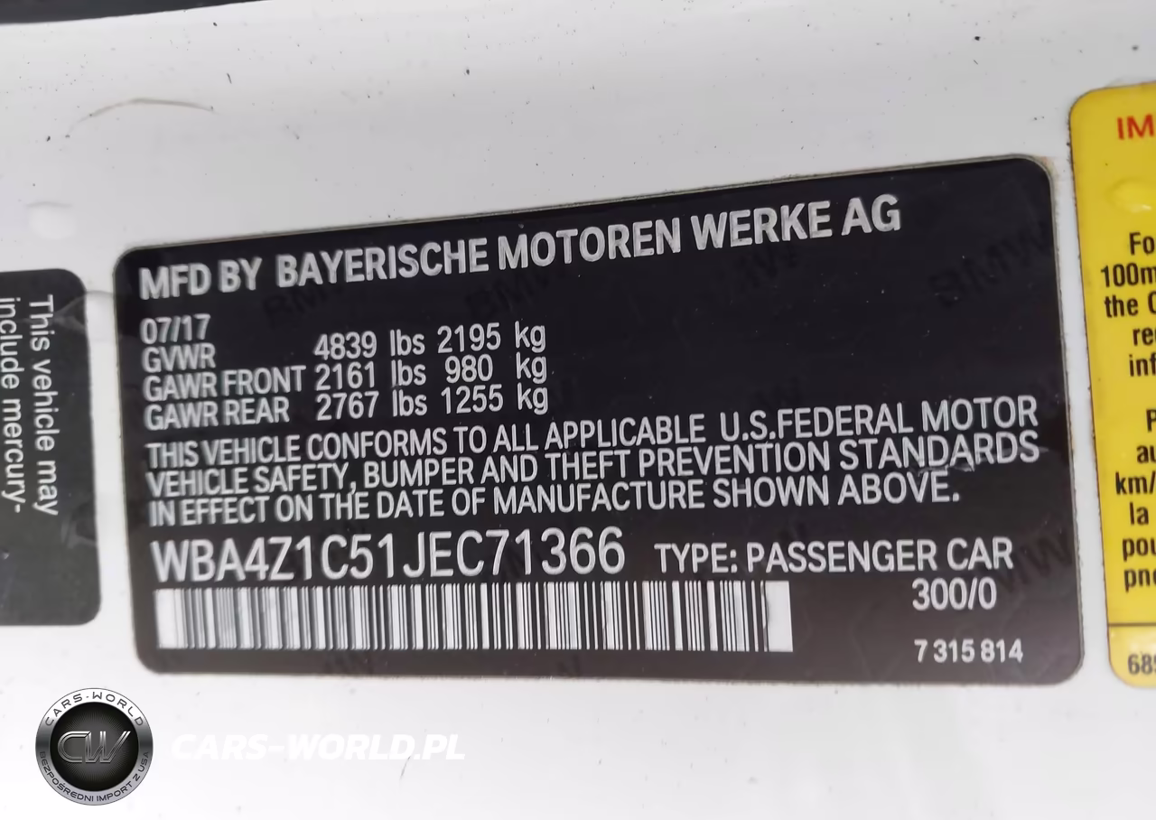 2018 BMW 430I VIN:WBA4Z1C51JEC71366 - 9