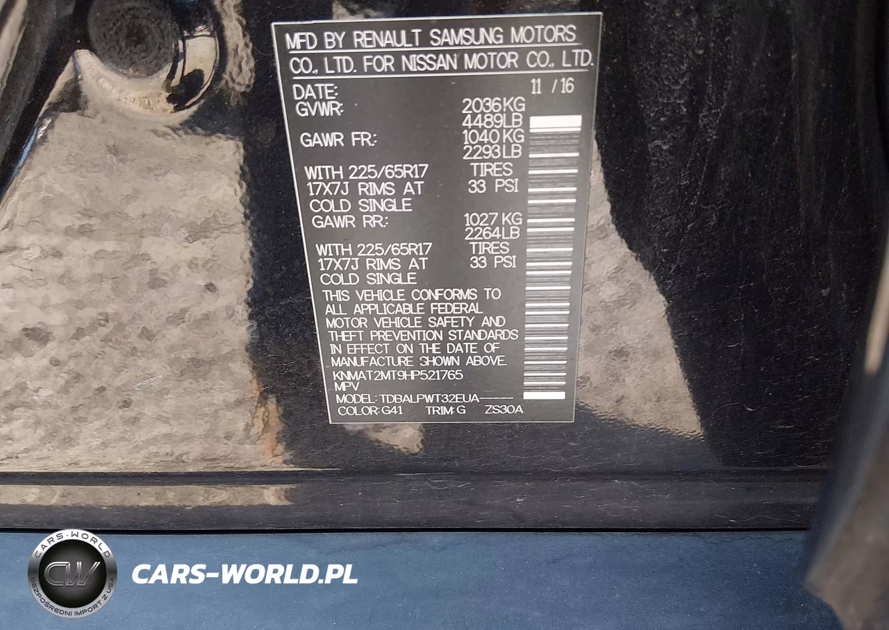 2017 Nissan Rogue S VIN:KNMAT2MT9HP521765 - 9