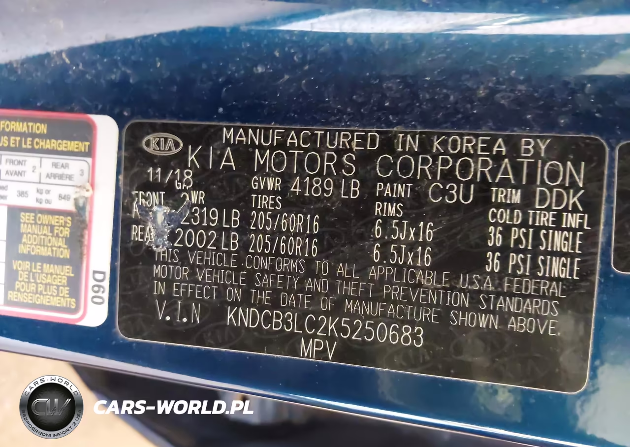 2019 Kia Niro Lx VIN:KNDCB3LC2K5250683 - 9