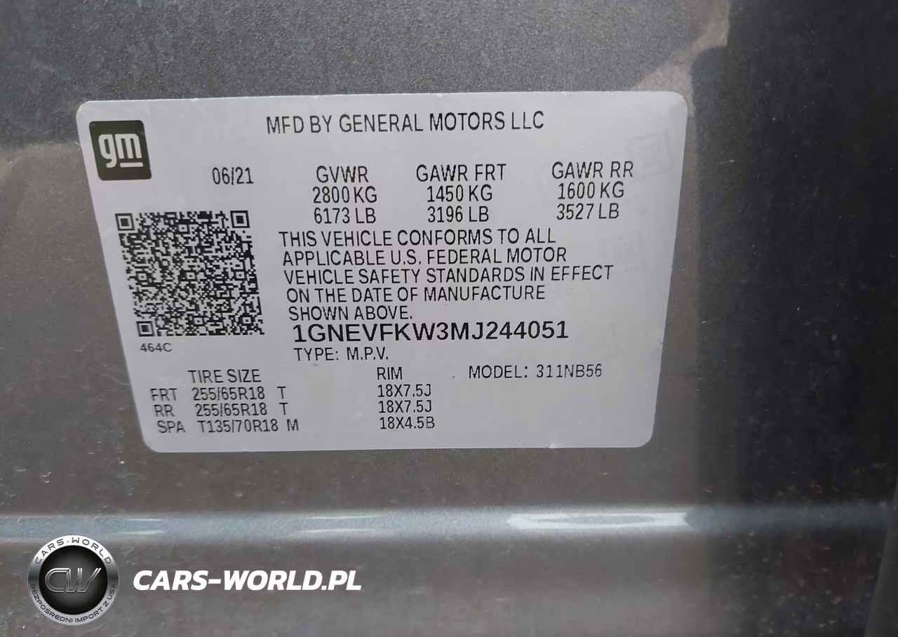 2021 Chevrolet Traverse Awd Ls VIN:1GNEVFKW3MJ244051 - 9