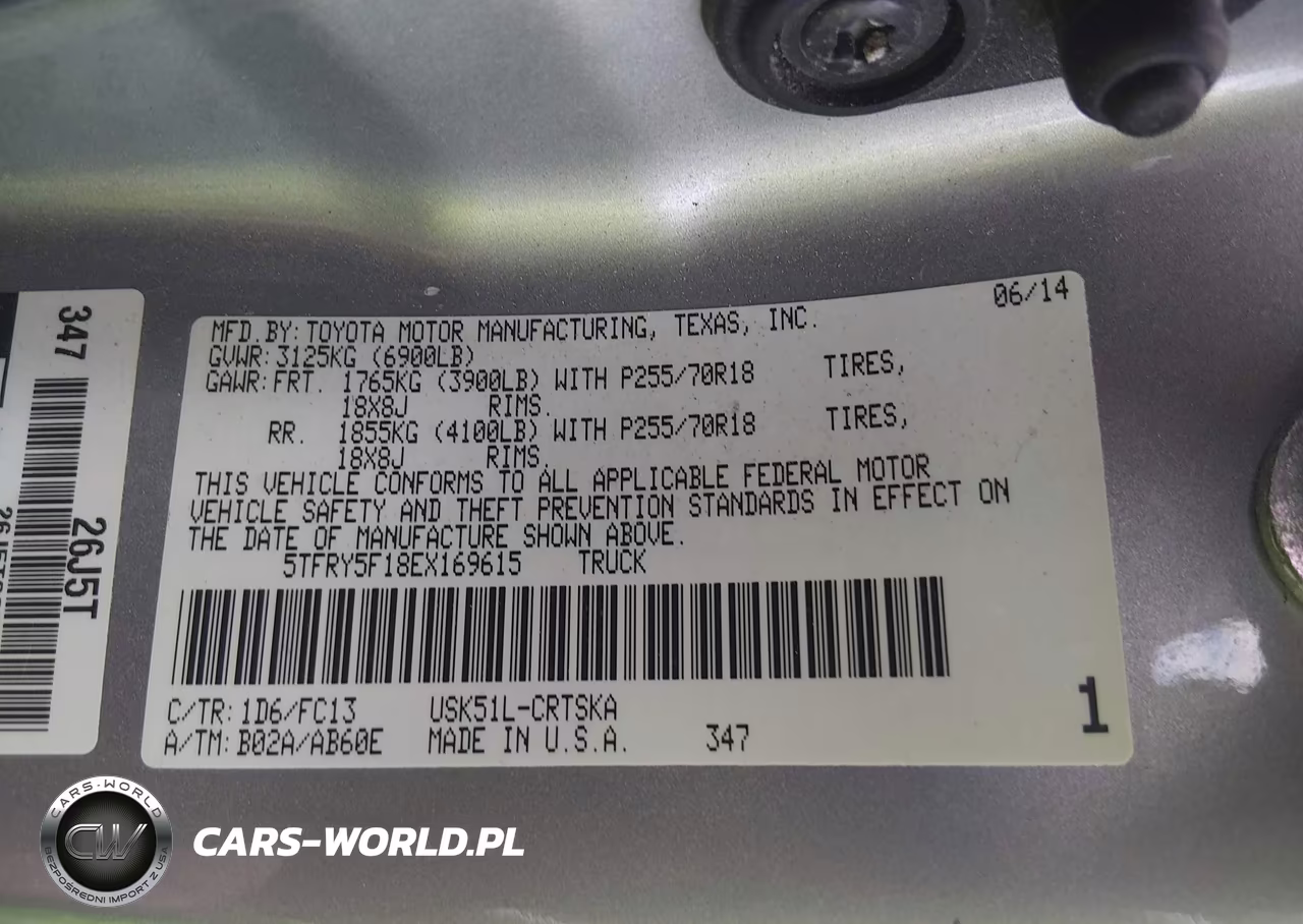 2014 Toyota Tundra Sr5 5.7L V8 VIN:5TFRY5F18EX169615 - 9