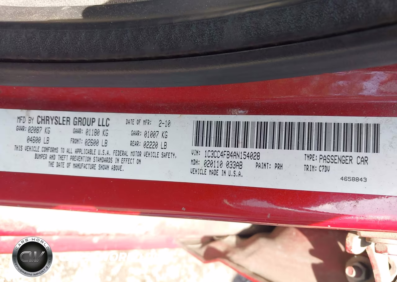 2010 Chrysler Sebring Touring VIN:1C3CC4FB4AN154028 - 9