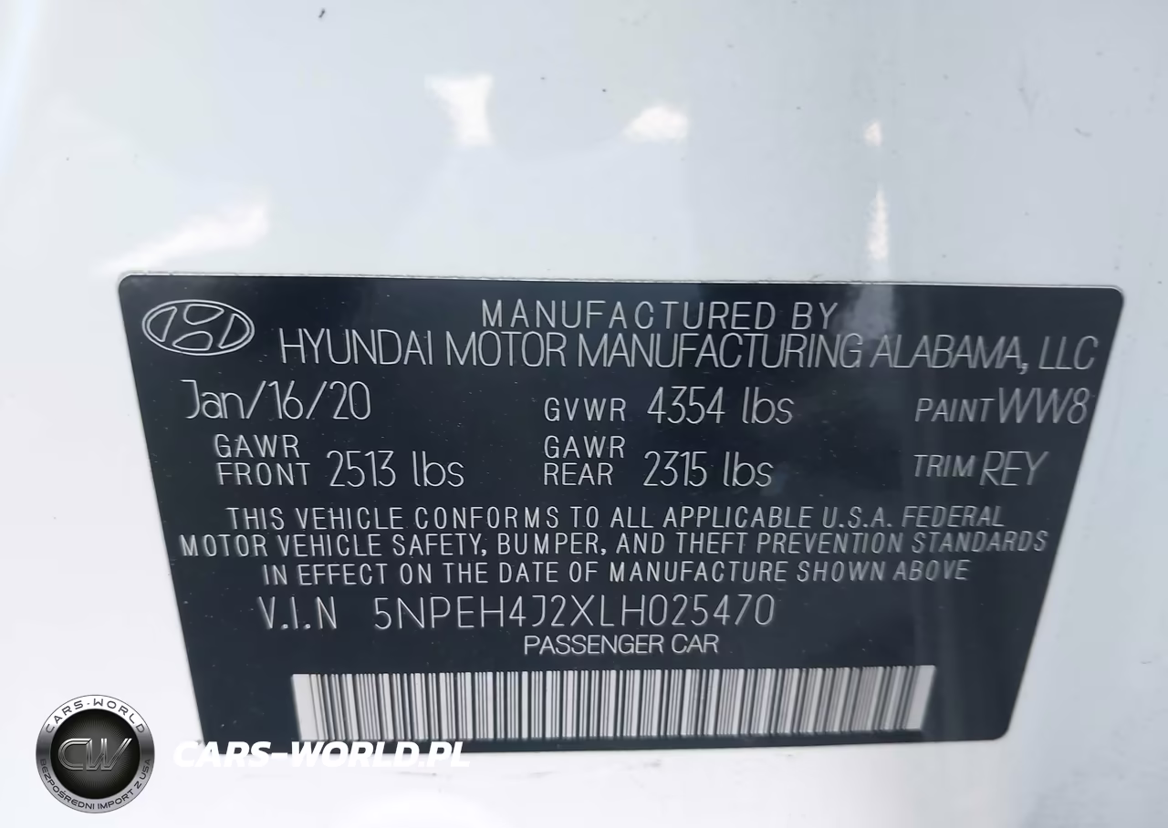 2020 Hyundai Sonata Limited VIN:5NPEH4J2XLH025470 - 9