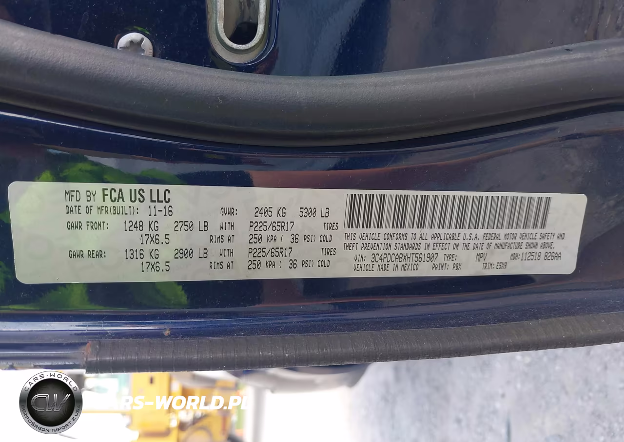 2017 Dodge Journey Se VIN:3C4PDCABXHT561907 - 9