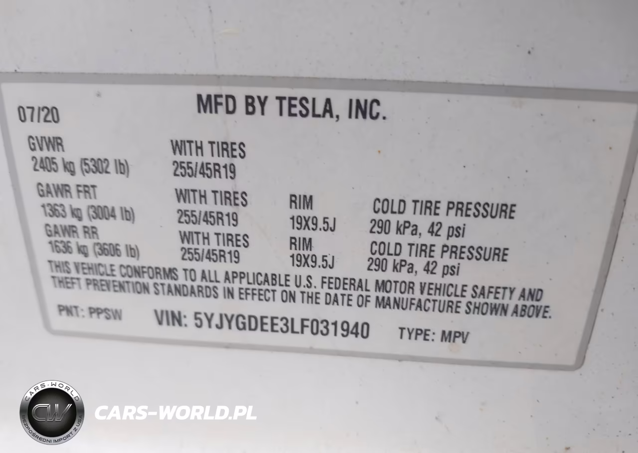 2020 Tesla Model Y Long Range Dual Motor All-Wheel Drive VIN:5YJYGDEE3LF031940 - 9