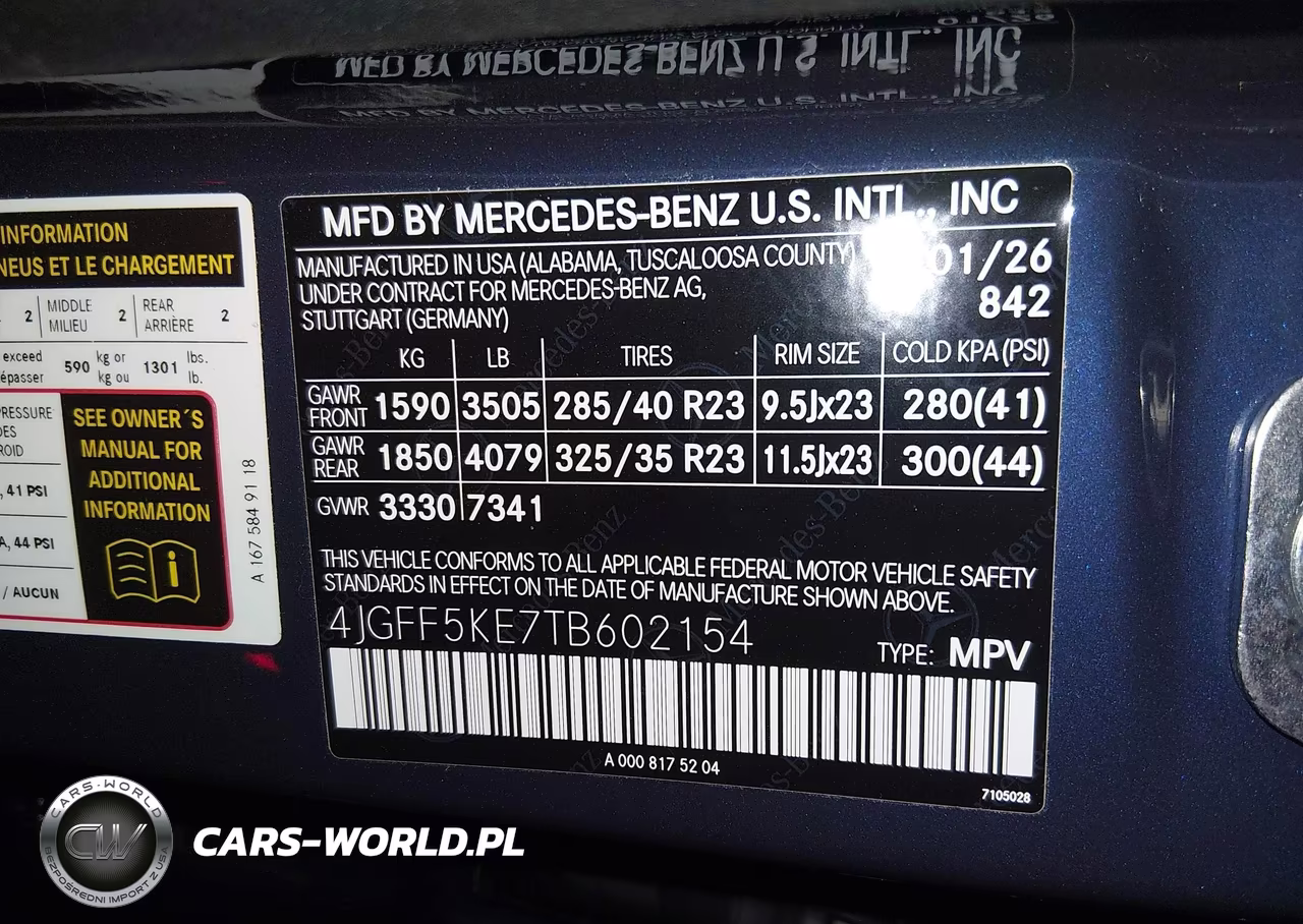 2026 Mercedes-Benz Gls 450 4Matic VIN:4JGFF5KE7TB602154 - 9