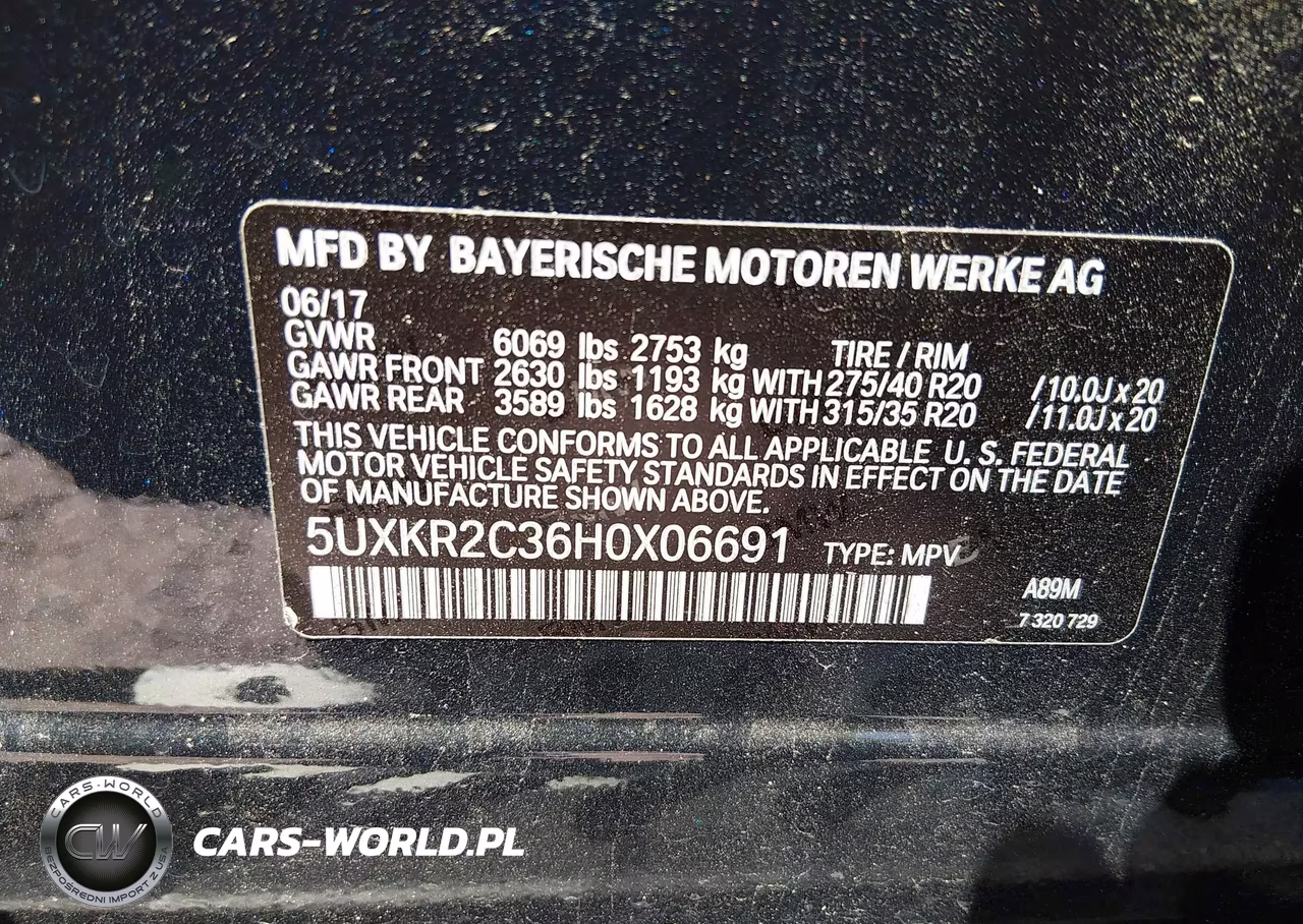 2017 BMW X5 Sdrive35I VIN:5UXKR2C36H0X06691 - 9