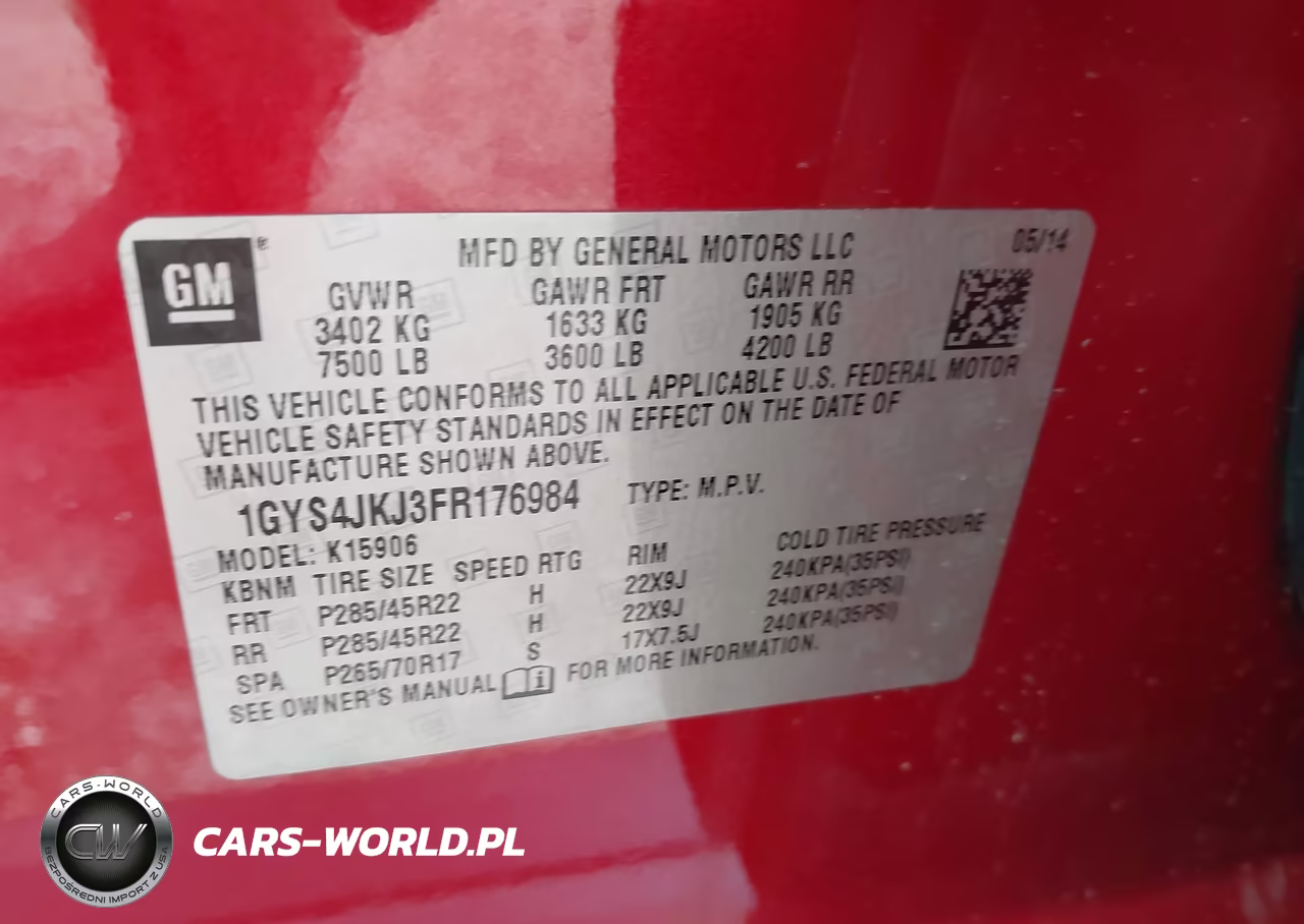 2015 Cadillac Escalade Esv Premium VIN:1GYS4JKJ3FR176984 - 9