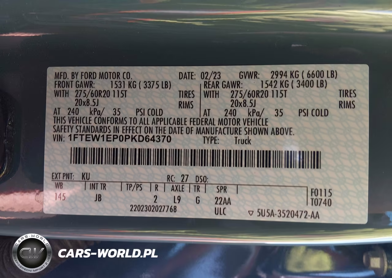 2023 Ford F-150 Xl VIN:1FTEW1EP0PKD64370 - 9